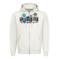 Oatmeal Heather American Granny 4th of july Zipper Hoodie - CowGirlArtShop