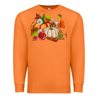 Carrot pumpkins daisies and fall leaf's ado Premium Sweatshirt - AdoDesignShop