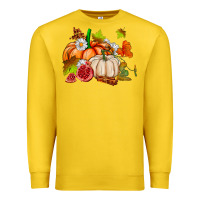 Lemon pumpkins daisies and fall leaf's ado Premium Sweatshirt - AdoDesignShop