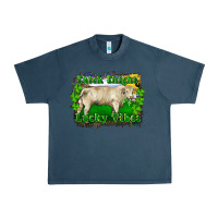Midnight Navy thick thighs lucky vibes charolais bull Urban Heavy Tee - RanaPortraitStore