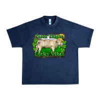 Navy thick thighs lucky vibes charolais bull Urban Heavy Tee - RanaPortraitStore