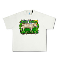 Pistachio thick thighs lucky vibes charolais bull Urban Heavy Tee - RanaPortraitStore