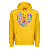 Lemon valentine's day colorful heart Premium Hoodie - MaliasSmallBusiness