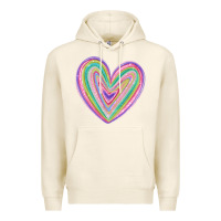 Tofu valentine's day colorful heart Premium Hoodie - MaliasSmallBusiness