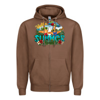 Chestnut hello summer Zipper Hoodie - SublimationCraftShop