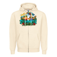 Sandshell hello summer Zipper Hoodie - SublimationCraftShop