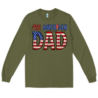 Army Green all american dad Long Sleeve Tee - Zillion Design Studio