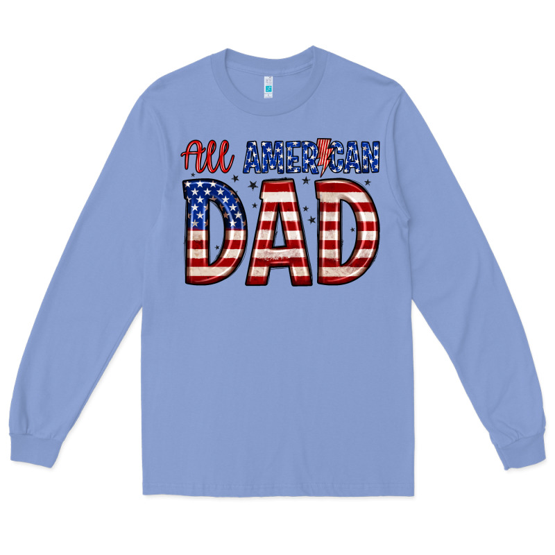 All American Dad Long Sleeve Tee by Zillion Design Studio | Teevron