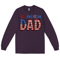 Plum all american dad Long Sleeve Tee - Zillion Design Studio