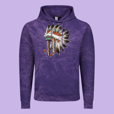Indian Headress Vintage Hoodie Designed By Adodesignshop