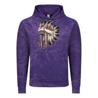 Cloud Purple indian headress Vintage Hoodie - AdoDesignShop