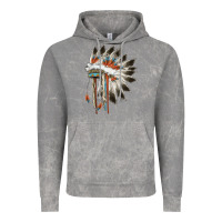 Cloud Rock indian headress Vintage Hoodie - AdoDesignShop
