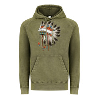 Vintage Olive indian headress Vintage Hoodie - AdoDesignShop