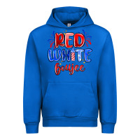Cobalt red white boujee Urban Hoodie - MaliasSmallBusiness