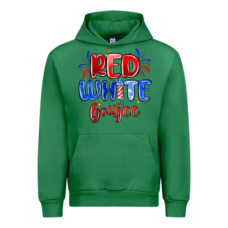 Red White Boujee Urban Hoodie by MaliasSmallBusiness | Teevron