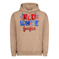 Pigment Burro red white boujee Urban Hoodie - MaliasSmallBusiness