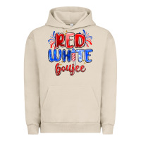 Pigment French Oak red white boujee Urban Hoodie - MaliasSmallBusiness