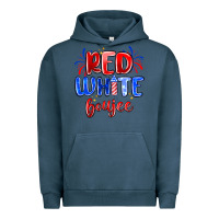 Pigment Midnight Navy red white boujee Urban Hoodie - MaliasSmallBusiness