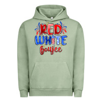 Pigment Oil Green red white boujee Urban Hoodie - MaliasSmallBusiness