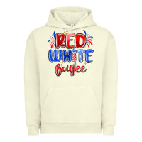 Pigment Pistachio red white boujee Urban Hoodie - MaliasSmallBusiness