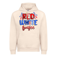 Sandshell red white boujee Urban Hoodie - MaliasSmallBusiness