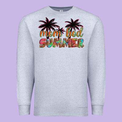 Mom Bod Summer With Palms Premium Sweatshirt Designed By Artiststas