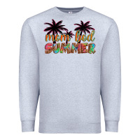 Heather Grey mom bod summer with palms Premium Sweatshirt - Artiststas