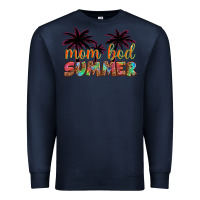 Navy mom bod summer with palms Premium Sweatshirt - Artiststas