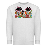 Oatmeal Heather mom bod summer with palms Premium Sweatshirt - Artiststas