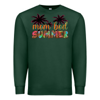 Sports Green mom bod summer with palms Premium Sweatshirt - Artiststas