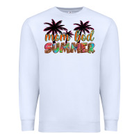 White mom bod summer with palms Premium Sweatshirt - Artiststas