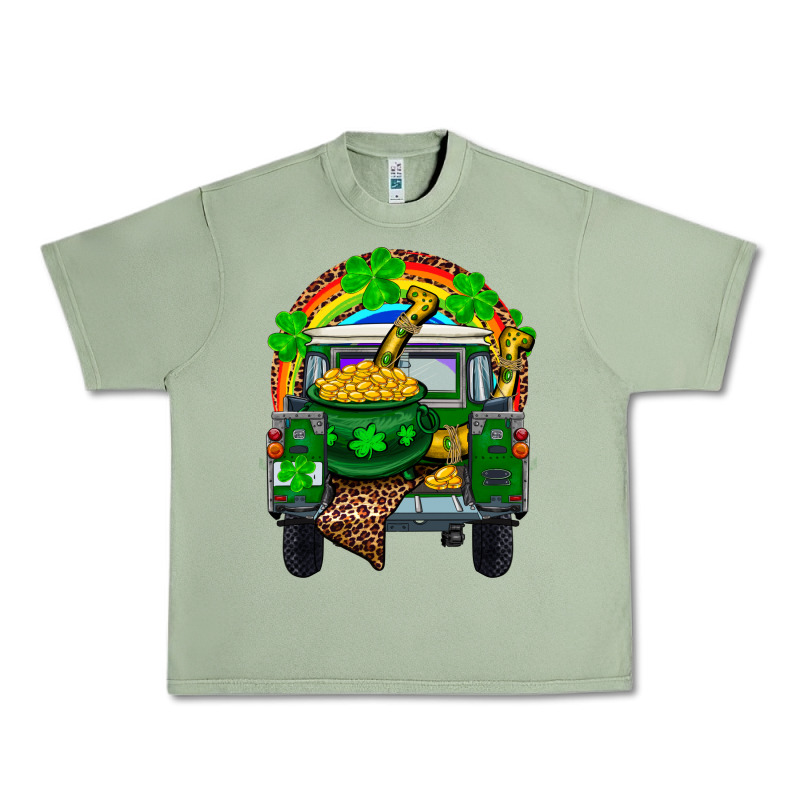 St Patricks Day Truck With Pot Of Gold Horseshoe A Urban Heavy Tee by RanaPortraitStore | Teevron