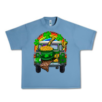 Pebble Blue st patricks day truck with pot of gold horseshoe a Urban Heavy Tee - RanaPortraitStore