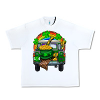 White st patricks day truck with pot of gold horseshoe a Urban Heavy Tee - RanaPortraitStore