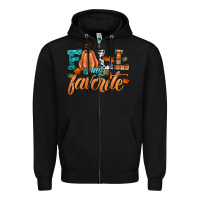 Black fall is my favorite Zipper Hoodie - HRA Design Shop