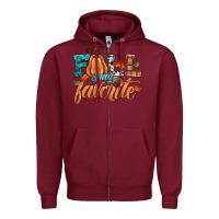Burgundy fall is my favorite Zipper Hoodie - HRA Design Shop