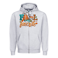 Heather Grey fall is my favorite Zipper Hoodie - HRA Design Shop