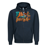 Navy fall is my favorite Zipper Hoodie - HRA Design Shop