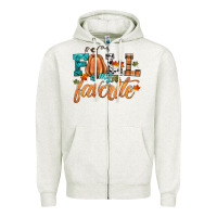 Oatmeal Heather fall is my favorite Zipper Hoodie - HRA Design Shop
