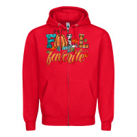 Red fall is my favorite Zipper Hoodie - HRA Design Shop