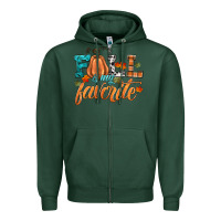 Sports Green fall is my favorite Zipper Hoodie - HRA Design Shop