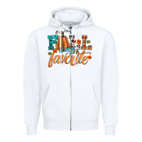 White fall is my favorite Zipper Hoodie - HRA Design Shop