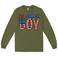 Army Green all American boy Long Sleeve Tee - Zillion Design Studio