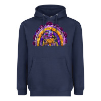 Navy witchy gnome rainbow Heavyweight Hoodie - BundleAndBundleShop