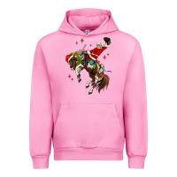 Fuchsia Pink christmas cowboy santa Urban Hoodie - MaliasSmallBusiness