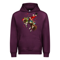 Mauve Wine christmas cowboy santa Urban Hoodie - MaliasSmallBusiness