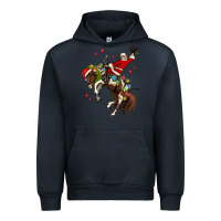 Navy christmas cowboy santa Urban Hoodie - MaliasSmallBusiness