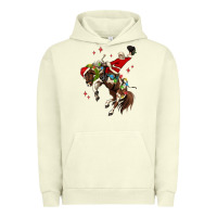 Pigment Pistachio christmas cowboy santa Urban Hoodie - MaliasSmallBusiness