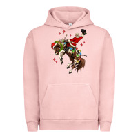 Pigment Salmon christmas cowboy santa Urban Hoodie - MaliasSmallBusiness