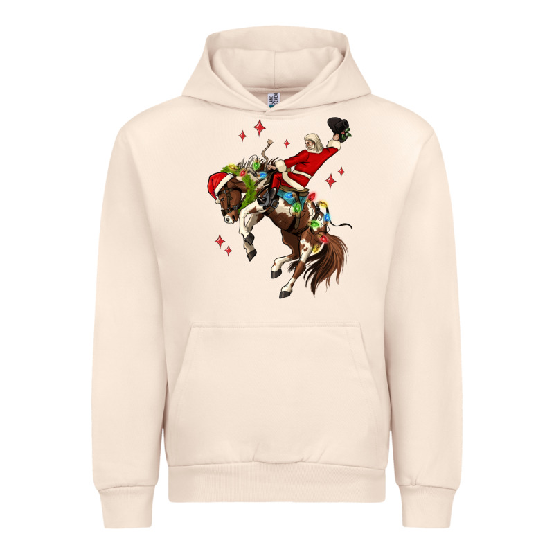 Christmas Cowboy Santa Urban Hoodie by MaliasSmallBusiness | Teevron